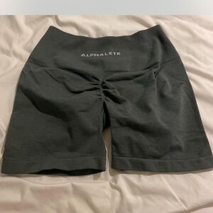 Alphalete Gray Bike Shorts